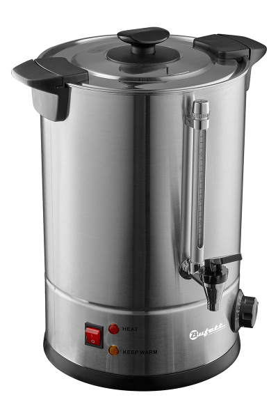 Электрокипятильник Bufett CWB 030DW с двойными стенками 10л, серебряный, 641030