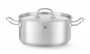 Кастрюля низкая с крышкой HENDI Kitchen Line 836026, 4,9 л, ø240x(H)110 мм