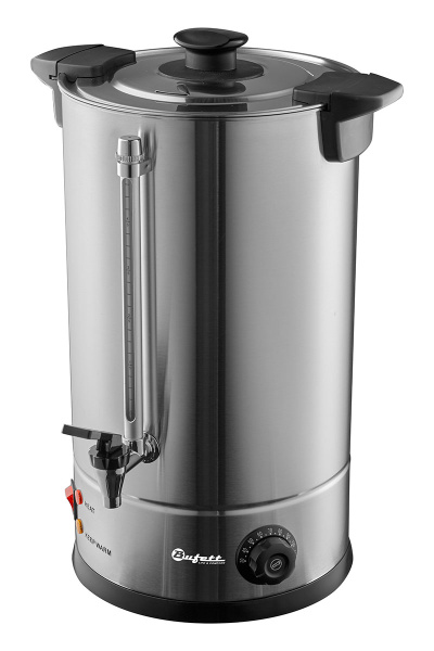 Электрокипятильник Bufett CWB 032DW с двойными стенками 15л, серебряный, 641032