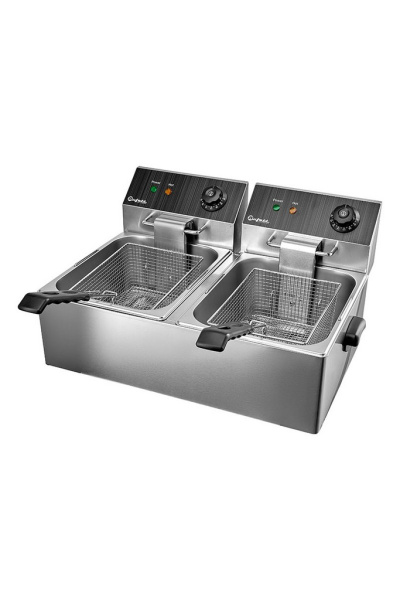 Фритюрница электрическая Bufett CFR 145 двойная 2x6л, с двумя корзинами, 2х2500Вт, 641145