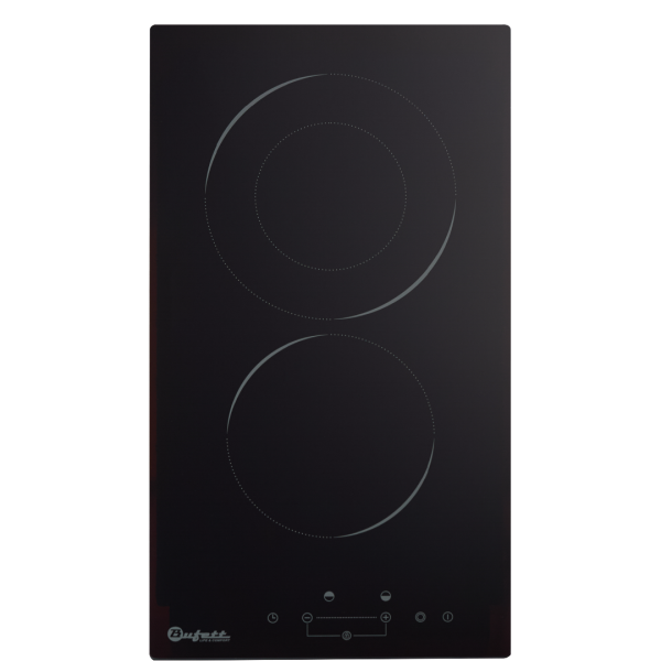 Панель варочная Bufett IHB 435C керамическая, 2 конфорки, 3000 Вт, черная, 640435