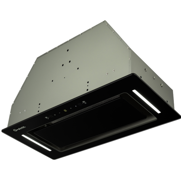 Вытяжка полновстраиваемая Bufett GHD 237 с сенсорным управлением и дд, 60см, черная, 640237