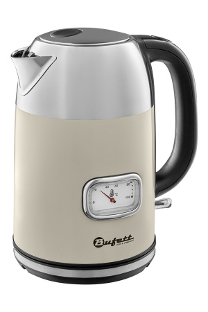 Чайник электрический Bufett LKT 290S 1,7л с корпусом из нержавеющей стали с датчиком температуры, бежевый, 640290