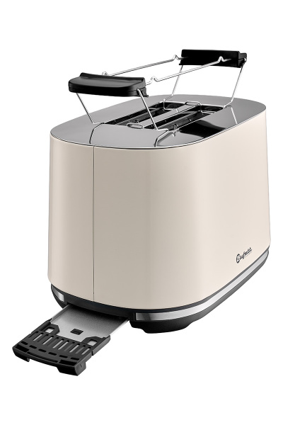 Тостер бытовой Bufett LTR 369S 1000Вт, с решеткой для подогрева, бежевый, 640369