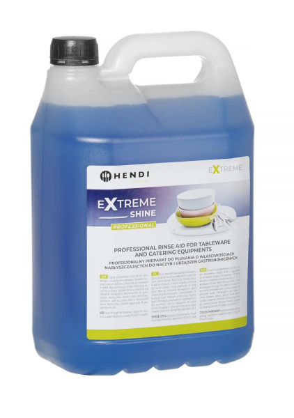 Средство профессиональное ополаскивающее для посудомоечных машин HENDI Extreme Shine 975022, 5 л