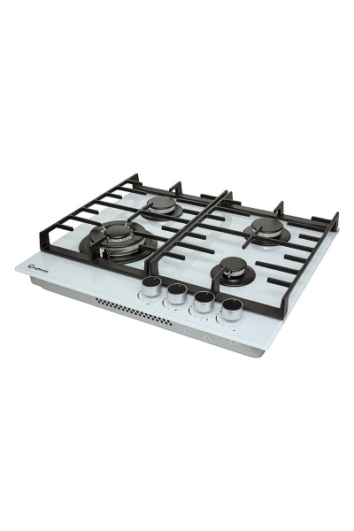 Панель варочная газовая Bufett HGH 777CI 4 конфорки, белая, 640777