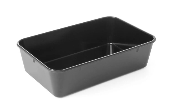 Контейнер для мяса из черного меламина HENDI 568507, 300х190х(Н)х80 мм