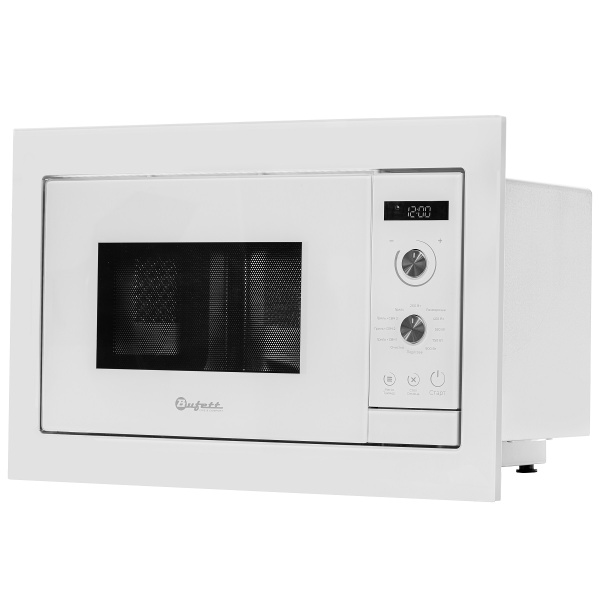 Печь микроволновая Bufett JMW 594 встраиваемая, 25л, 1200Вт, белая, 640594