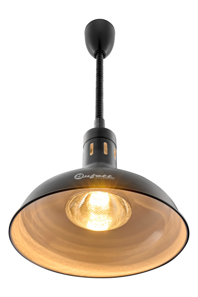 Лампа для подогрева блюд Bufett HTL 558 инфракрасная, 290мм, 275Вт, черная, 641558