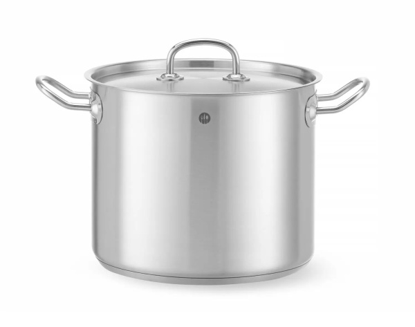 Кастрюля высокая с крышкой HENDI Kitchen Line 837306, 9 л, ø240x(H)200 мм