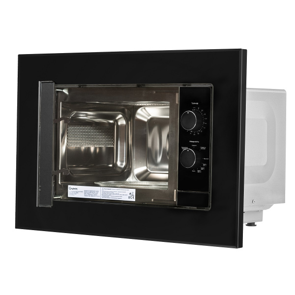Печь микроволновая Bufett JMW 590 встраиваемая, 20л, 800Вт, черная, 640590