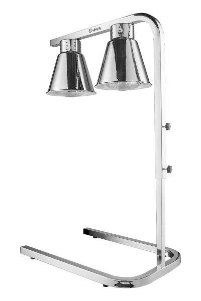 Лампа для подогрева блюд Bufett HHL 530 двойная, 250Вт+250Вт, серебристая, 641530