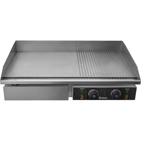 Поверхность жарочная Bufett CGL 131R электрическая, рифленая и гладкая, 4400Вт, 641131