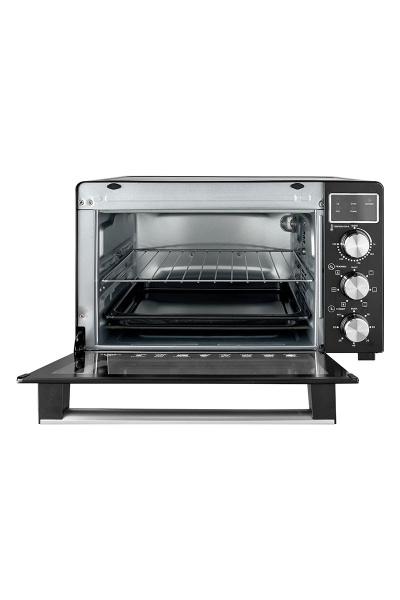 Мини-печь электрическая Bufett HMO 661 с дисплеем, конвекцией и грилем, 35л, 1500Вт, черный, 640661