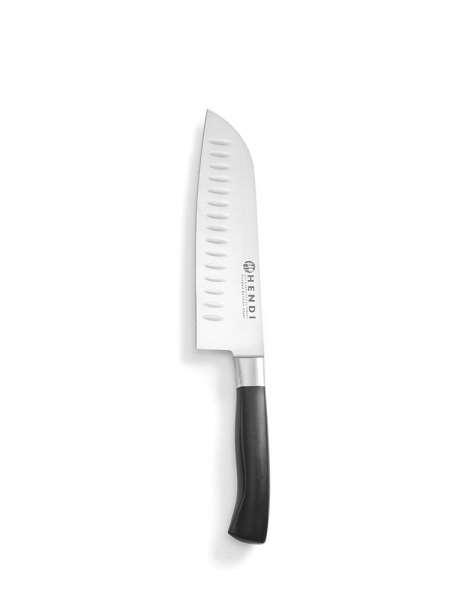 Нож Santoku с грантонами HENDI Profi Line 844274, 310 мм, лезвие 180 мм