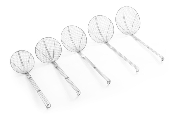 Шумовка для фритюрниц HENDI 640401, ячейка 5x5 мм, ø160x470 мм