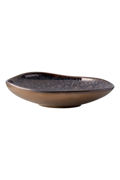 Тарелка фарфоровая глубокая черная "Space Guest", диаметр 200 мм, BUFETT, 640061