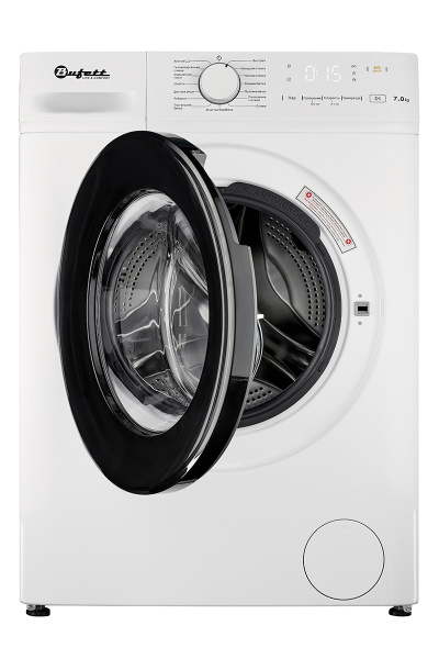 Машина стиральная Bufett MWM 551 с фронтальной загрузкой 7кг, А+++, белая, 640551