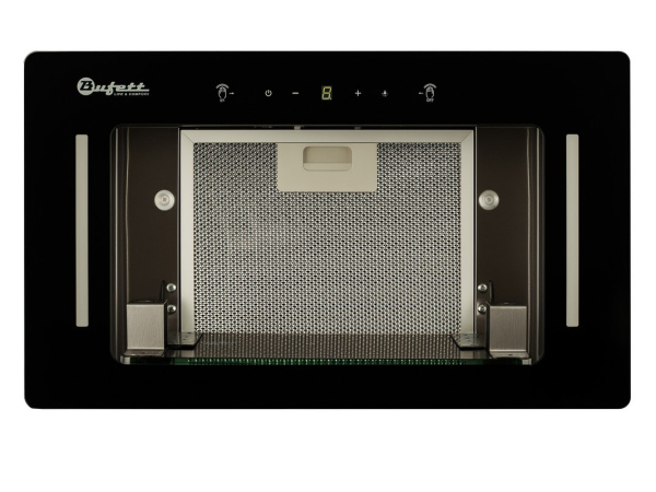 Вытяжка полновстраиваемая Bufett GHD 454 с сенсорным управлением и дд, 50см, черная, 640454