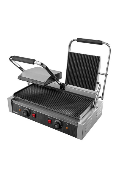 Гриль контактный Bufett CCG 096R двойной, рифленые поверхности, 1800ВТ+1800Вт, 641096