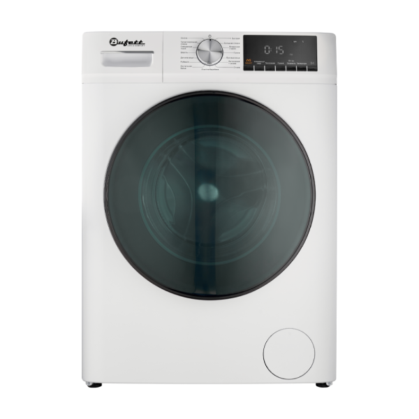 Машина стиральная Bufett MWM 550 с фронтальной загрузкой 8кг, А+++, белая, 640550