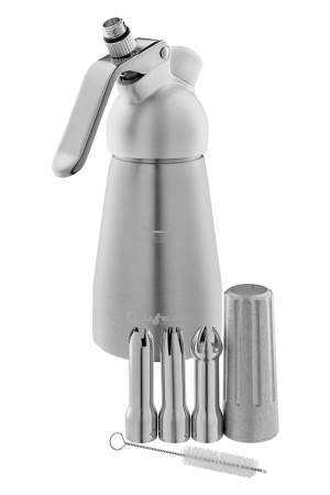 Сифон для сливок Bufett Kulinarische Produkte 0,25л, серебряный, 640012