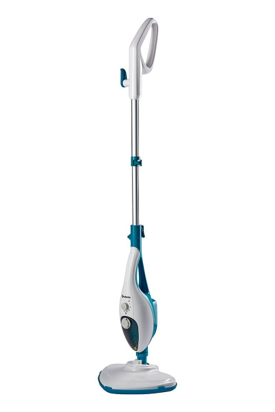 Швабра паровая Bufett SSM 745, 9 насадок, 350мл, 1500Вт, бело-бирюзовая, 640745