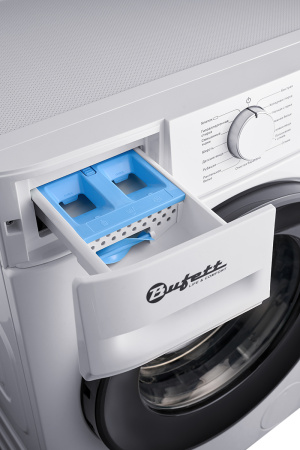 Машина стиральная Bufett MWM 551 с фронтальной загрузкой 7кг, А+++, белая, 640551