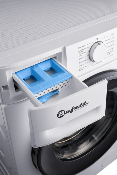 Машина стиральная Bufett MWM 551 с фронтальной загрузкой 7кг, А+++, белая, 640551