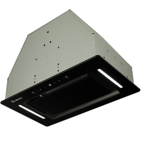 Вытяжка полновстраиваемая Bufett GHD 454 с сенсорным управлением и дд, 50см, черная, 640454
