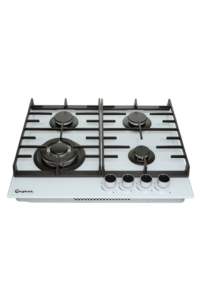 Панель варочная газовая Bufett HGH 777CI 4 конфорки, белая, 640777