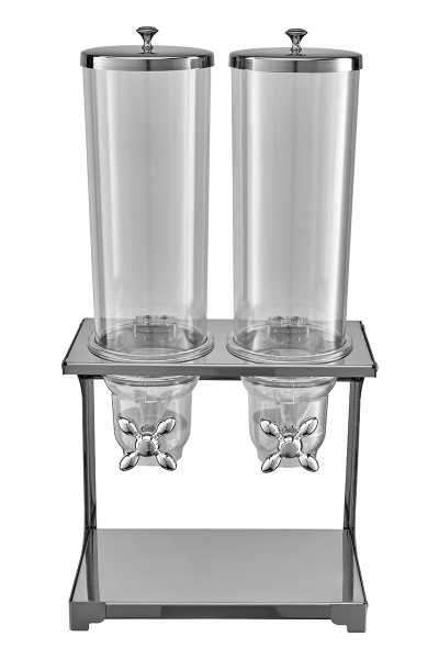 Диспенсер для мюсли и хлопьев Bufett CCD 051 с дозатором 2x4л, прозрачный, 641051