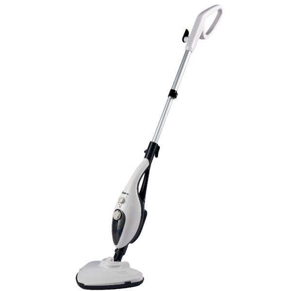 Швабра паровая Bufett SSM 746, 9 насадок, 350мл, 1500Вт, бело-черная, 640746