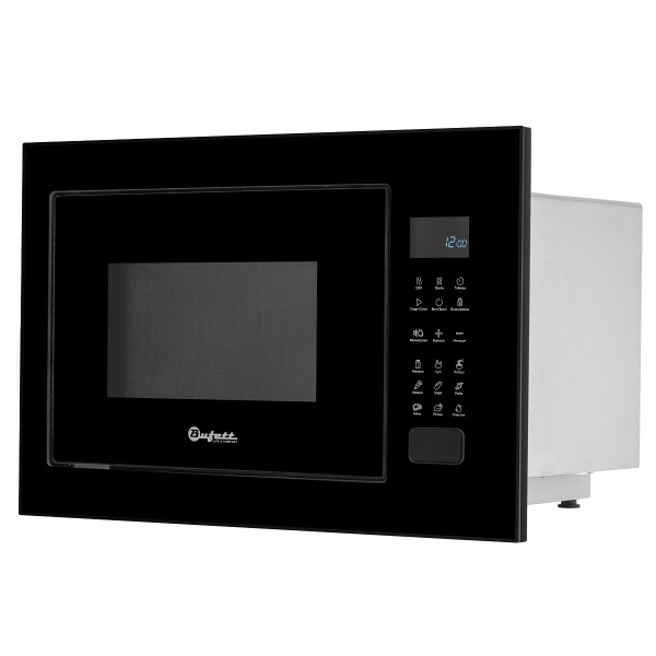 Печь микроволновая Bufett JMW 593 встраиваемая, 25л, 1200Вт, черная, 640593