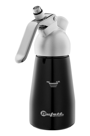 Сифон для сливок Bufett Kulinarische Produkte 0,25л, чёрный, 640011