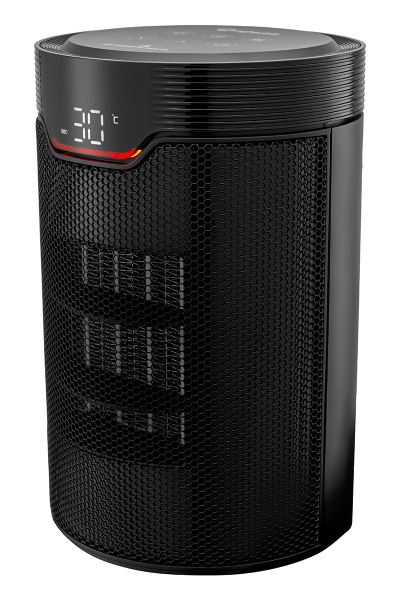 Обогреватель электрический Bufett DHT 907 с дисплеем, 1500Вт, черный, 640907