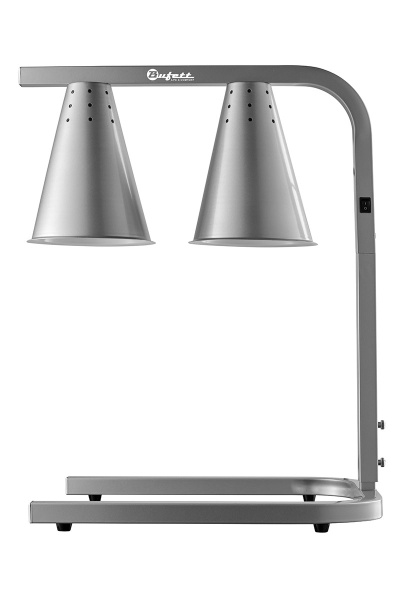 Лампа для подогрева блюд Bufett CWL 129 двойная, инфракрассная, 2х250Вт, серебро, 641129